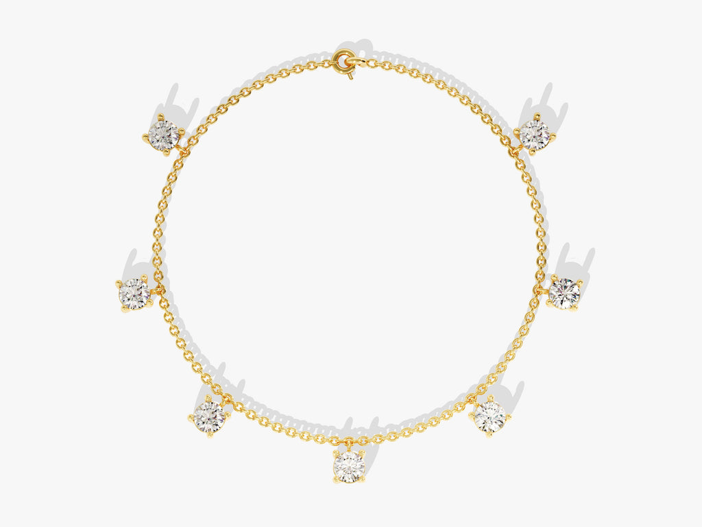 0.7 TCW Round Drop Lab Grown Diamond Bracelet