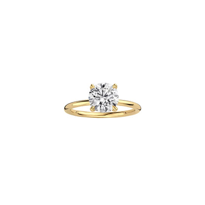 Timeless 1.3 CT Round Cut Solitaire Styled Lab Grown Diamond Engagement Ring