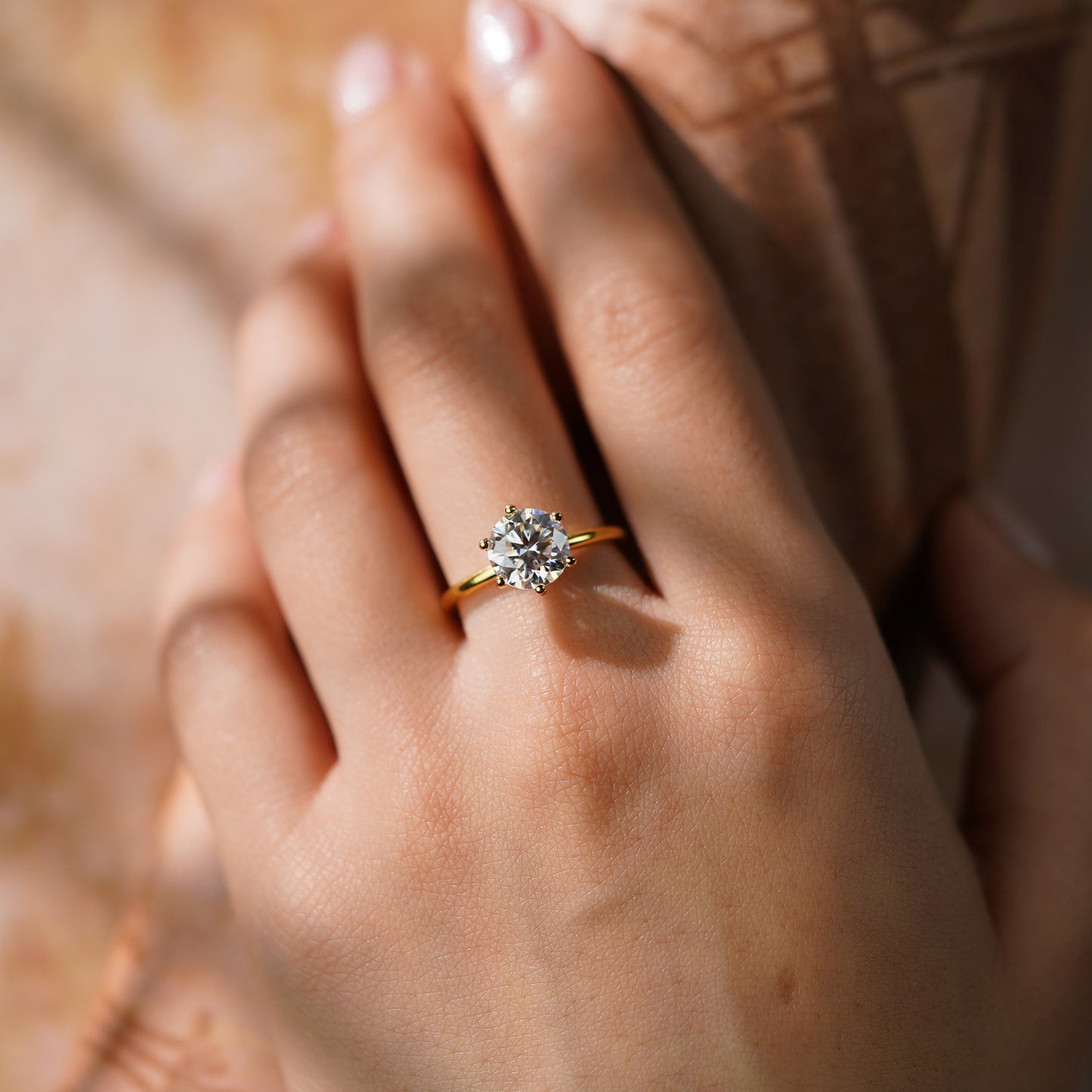 Oval Solitaire Engagement Ring – 2 CT Lab Grown Diamond