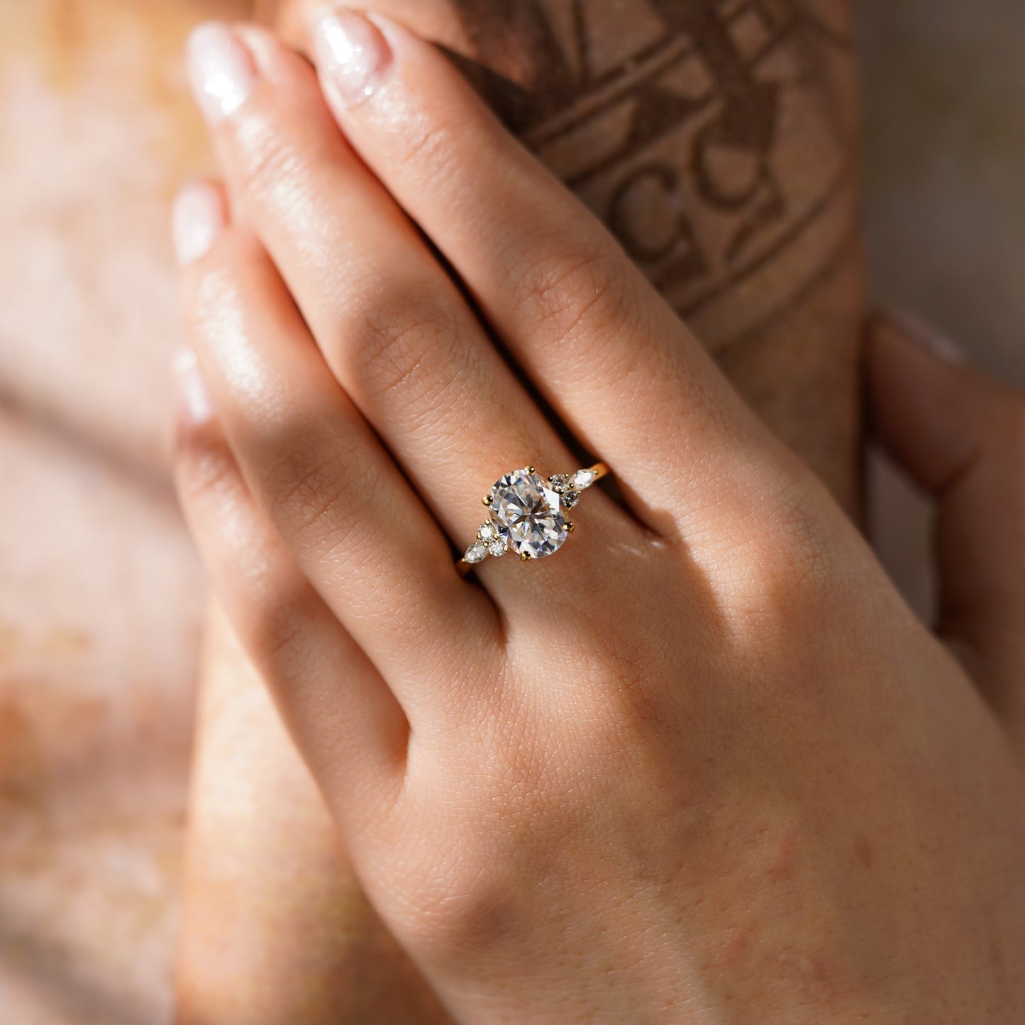 Oval Solitaire Engagement Ring – 2 CT Lab Grown Diamond