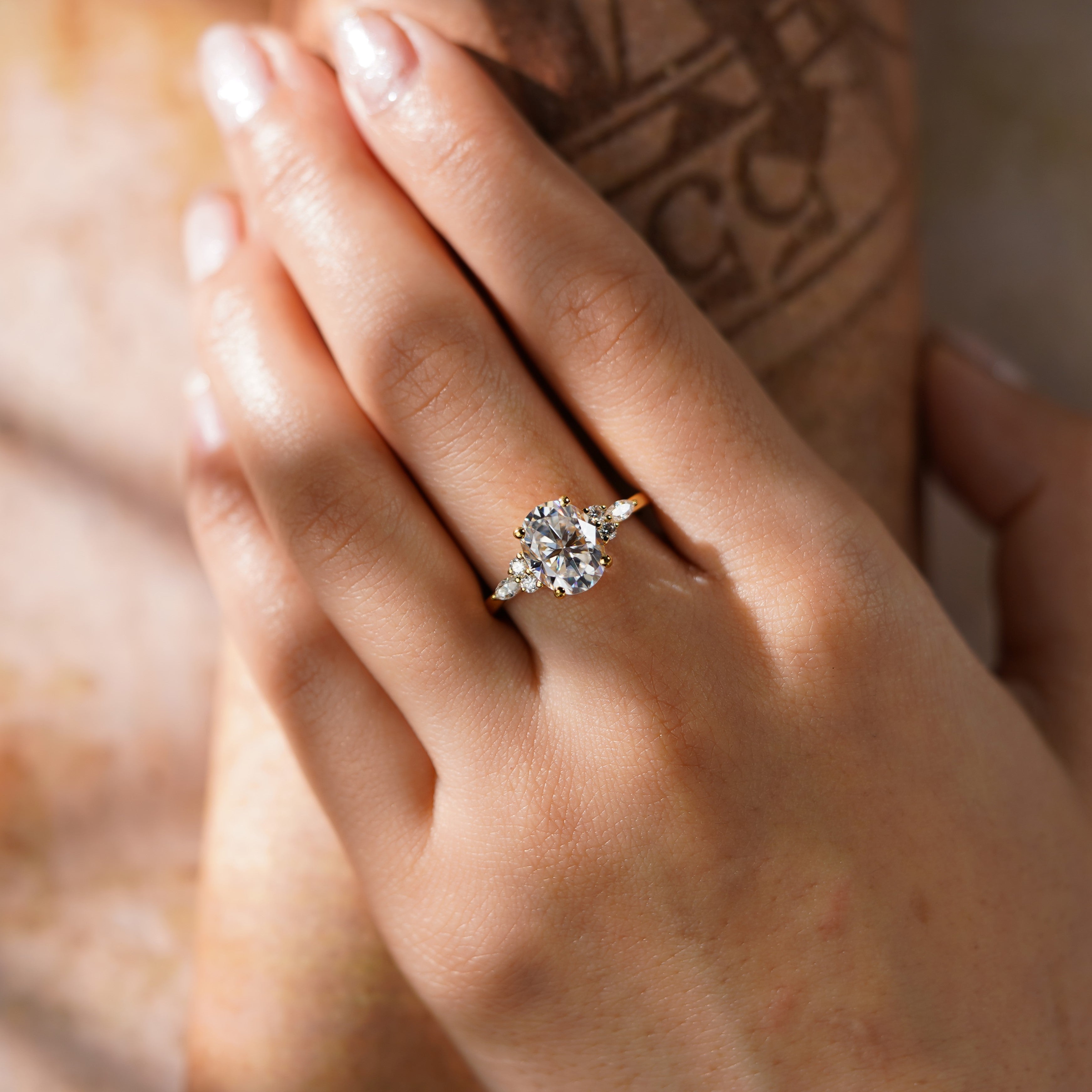 Oval Solitaire Engagement Ring – 2 CT Lab Grown Diamond