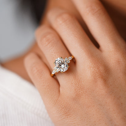 Oval Solitaire Engagement Ring – 2 CT Lab Grown Diamond