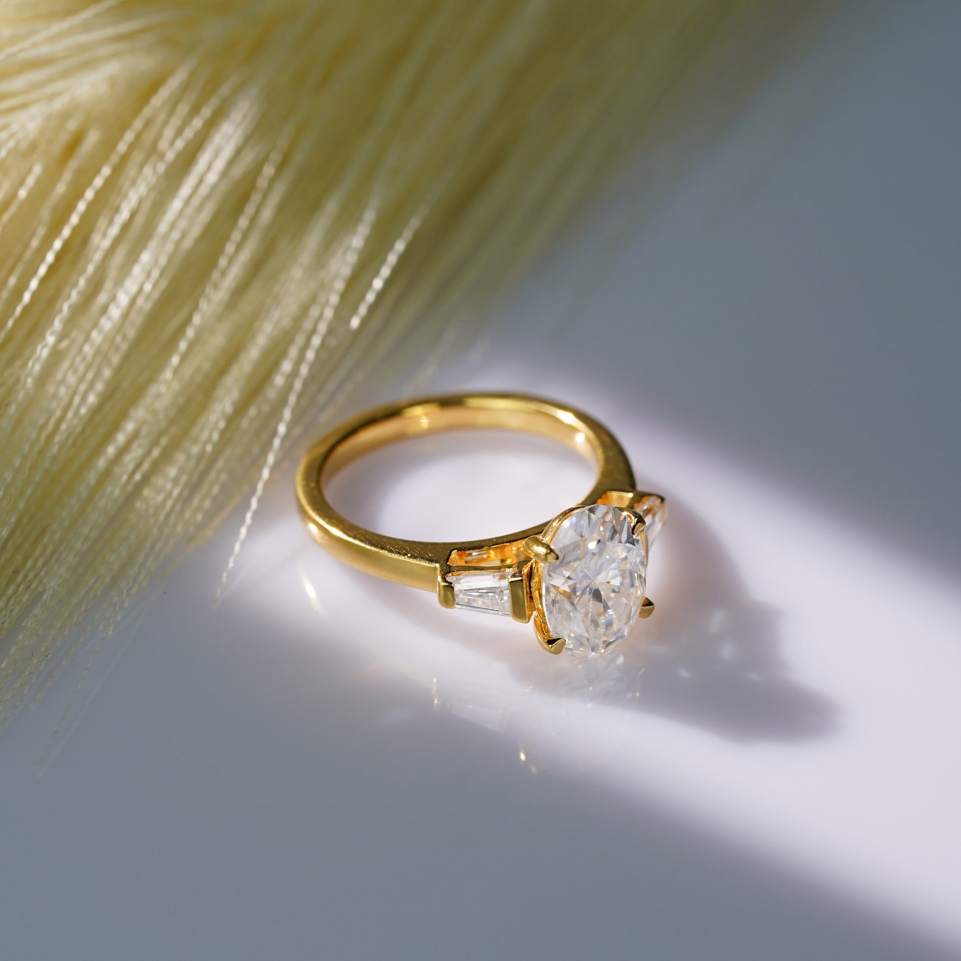 Oval Solitaire Engagement Ring – 2 CT Lab Grown Diamond