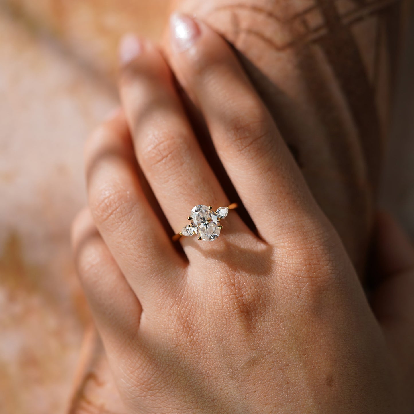 Oval Solitaire Engagement Ring – 2 CT Lab Grown Diamond