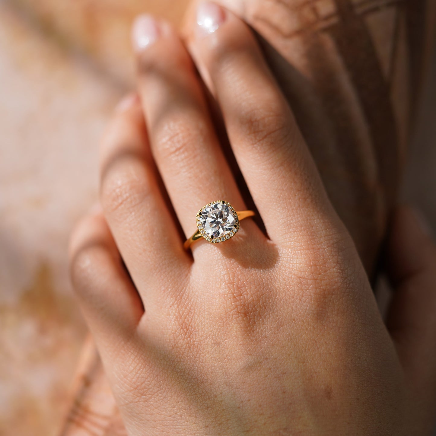 Oval Solitaire Engagement Ring – 2 CT Lab Grown Diamond