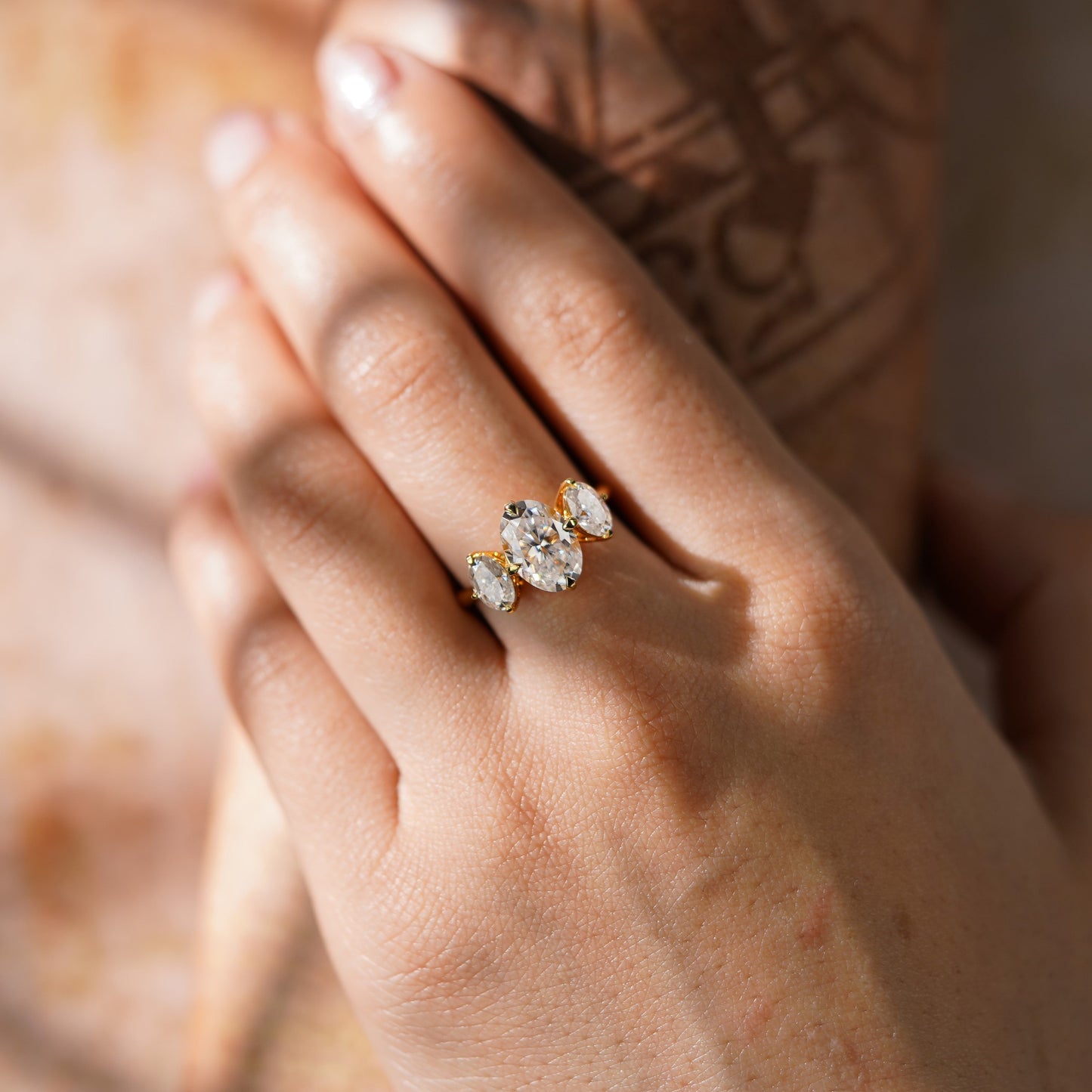 Oval Solitaire Engagement Ring – 2 CT Lab Grown Diamond