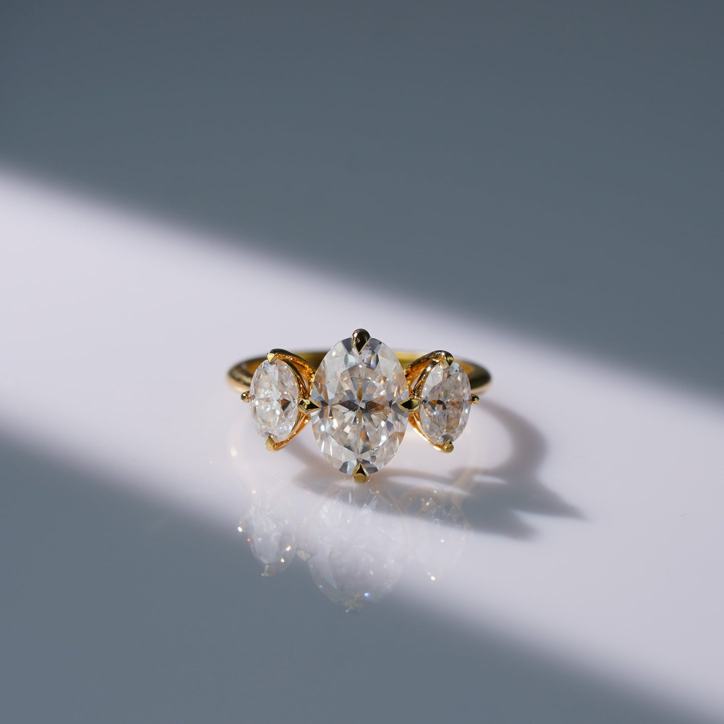 Oval Solitaire Engagement Ring – 2 CT Lab Grown Diamond
