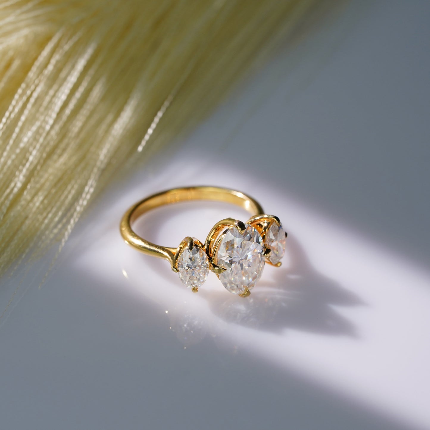 Oval Solitaire Engagement Ring – 2 CT Lab Grown Diamond