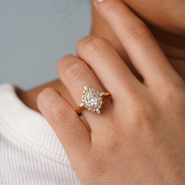 Oval Solitaire Engagement Ring – 2 CT Lab Grown Diamond