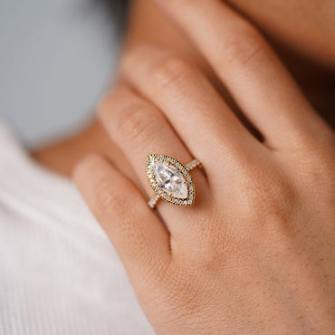 Oval Solitaire Engagement Ring – 2 CT Lab Grown Diamond