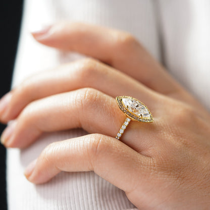 Oval Solitaire Engagement Ring – 2 CT Lab Grown Diamond