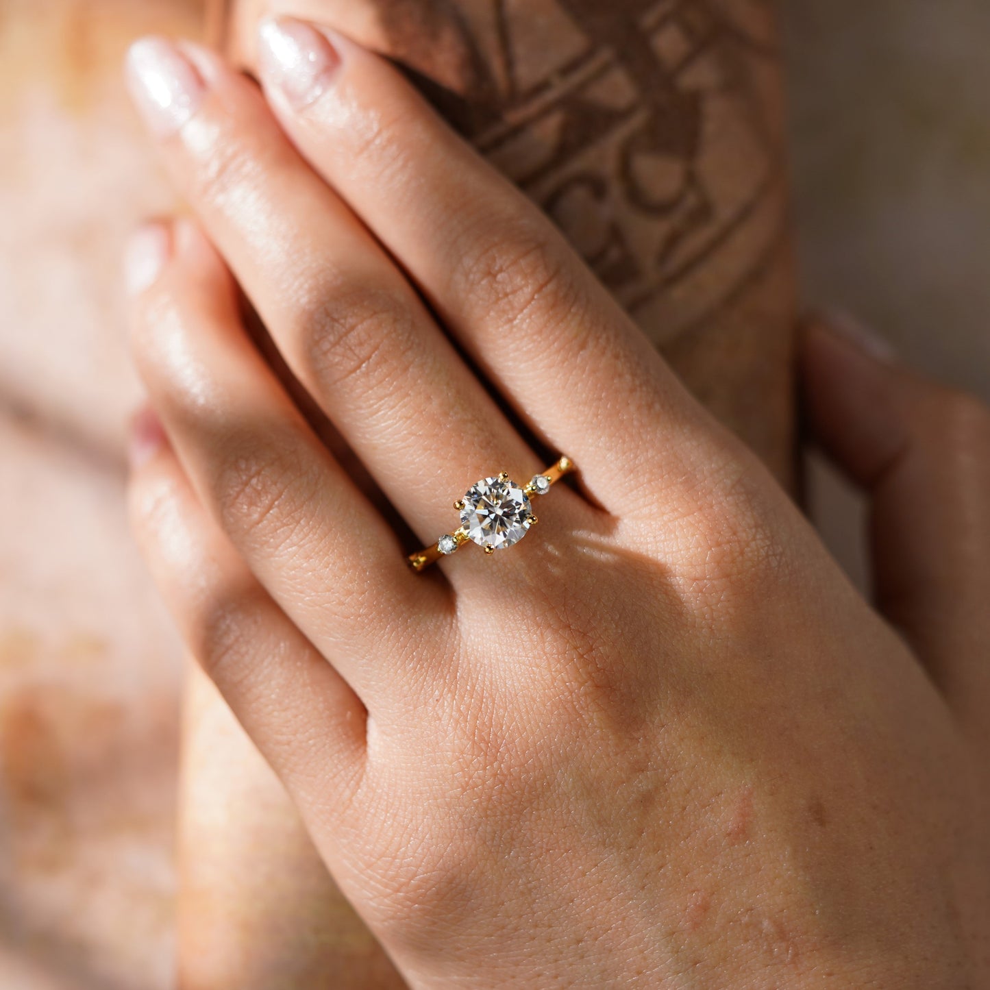 Oval Solitaire Engagement Ring – 2 CT Lab Grown Diamond