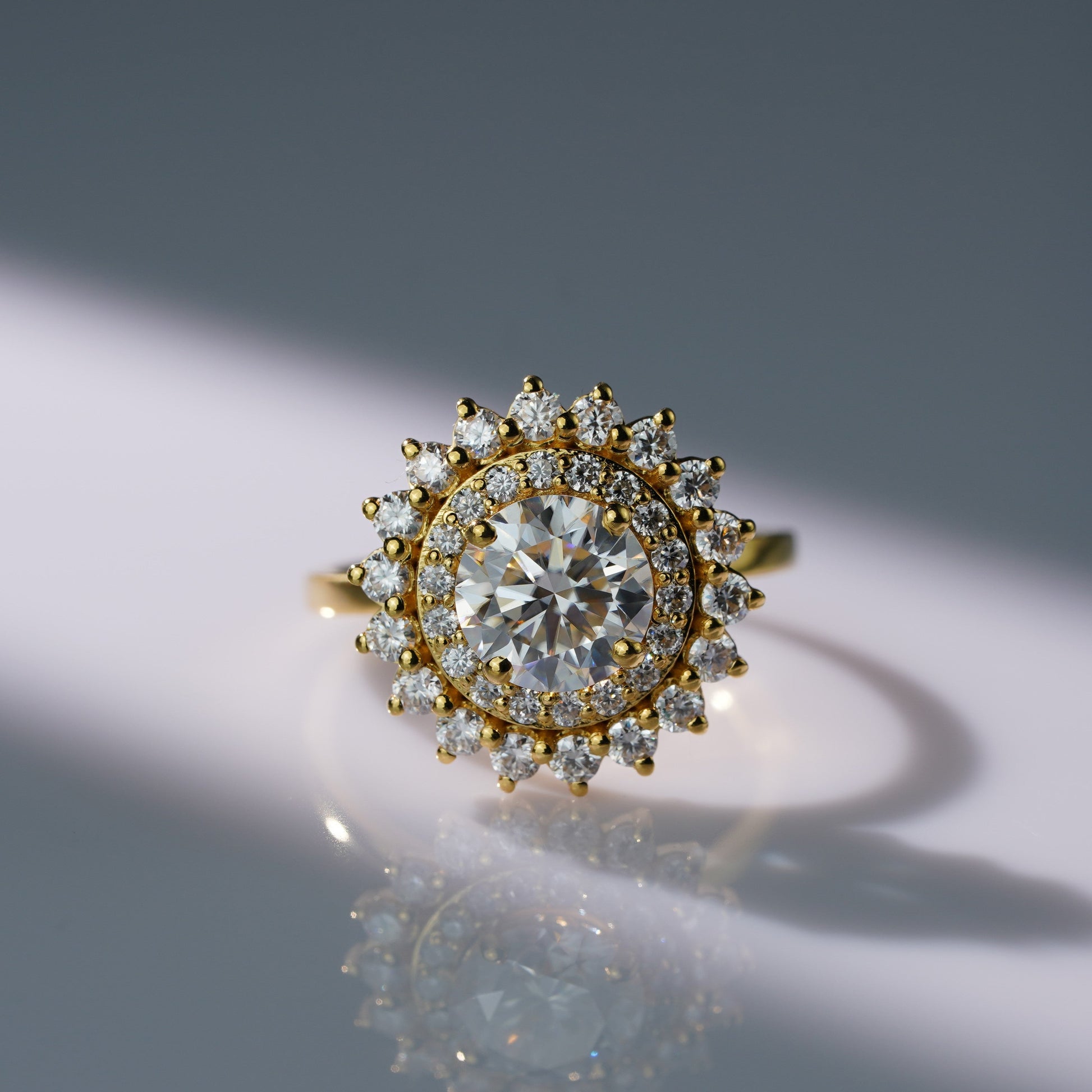 Oval Solitaire Engagement Ring – 2 CT Lab Grown Diamond