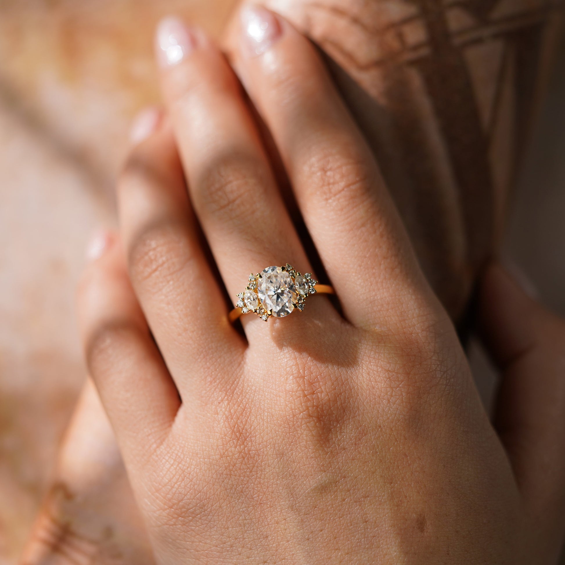 Oval Solitaire Engagement Ring – 2 CT Lab Grown Diamond