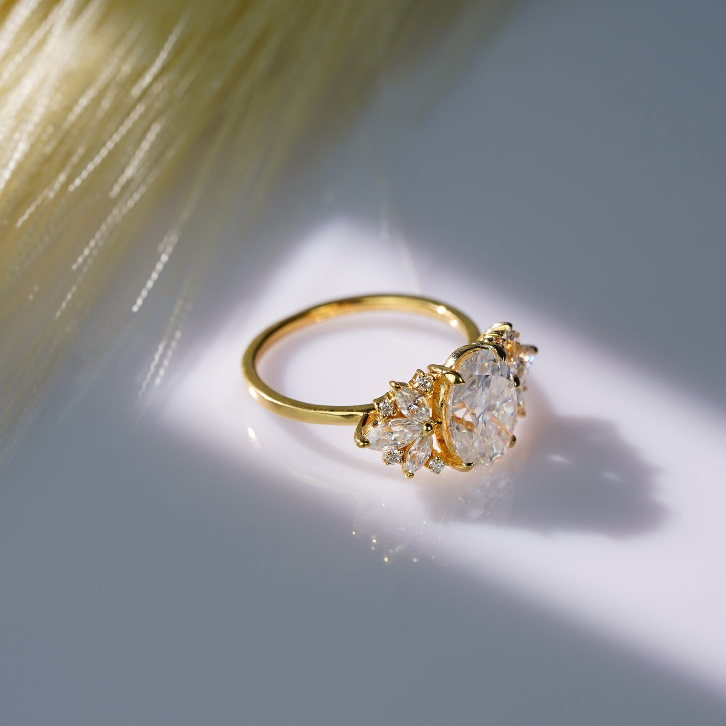 Oval Solitaire Engagement Ring – 2 CT Lab Grown Diamond