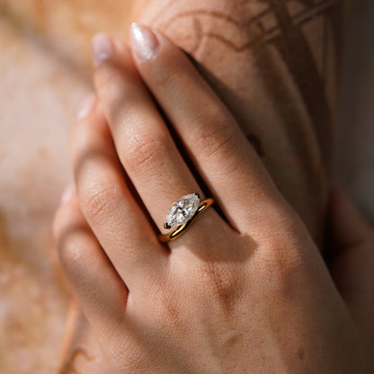 Oval Solitaire Engagement Ring – 2 CT Lab Grown Diamond