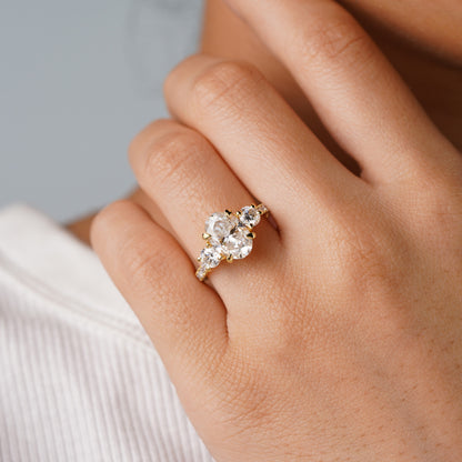 Oval Solitaire Engagement Ring – 2 CT Lab Grown Diamond