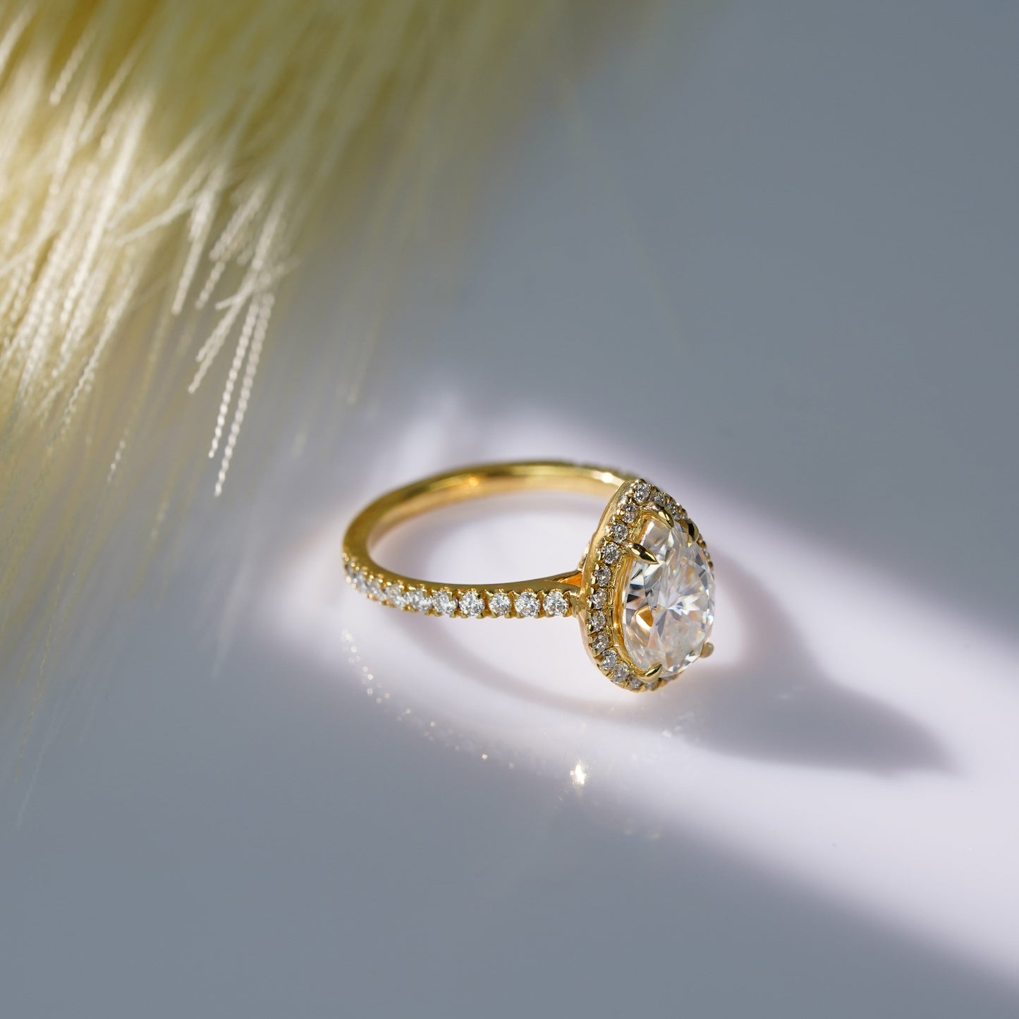 Oval Solitaire Engagement Ring – 2 CT Lab Grown Diamond