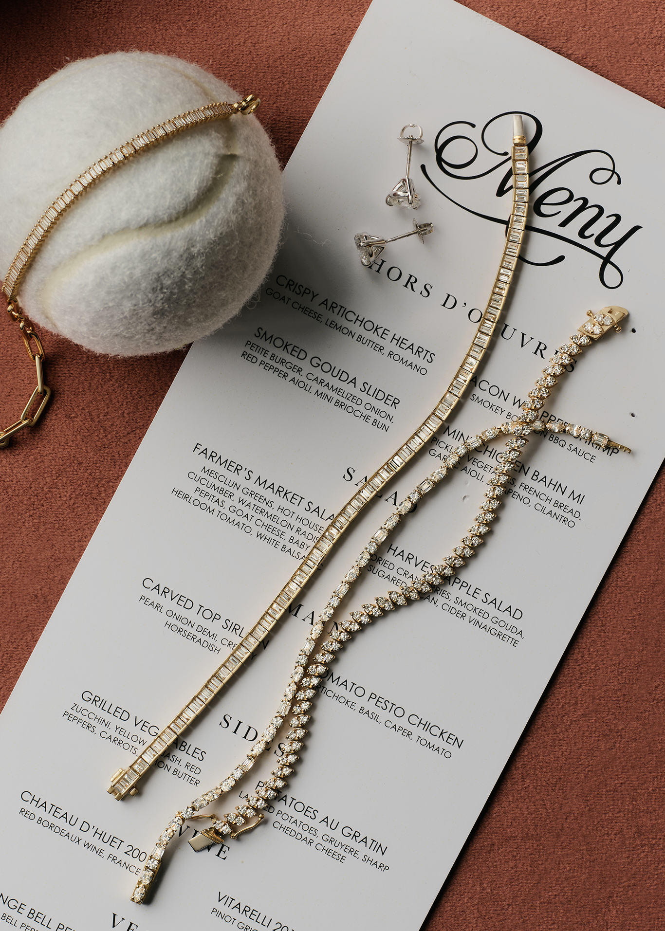 4 TCW Baguette Stones Lab Grown Diamond Tennis Bracelet