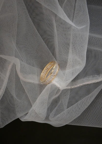 1.8 TCW Baguette Stones Full Eternity Lab Grown Diamond Wedding Band (US Size 5 Ready To Ship)