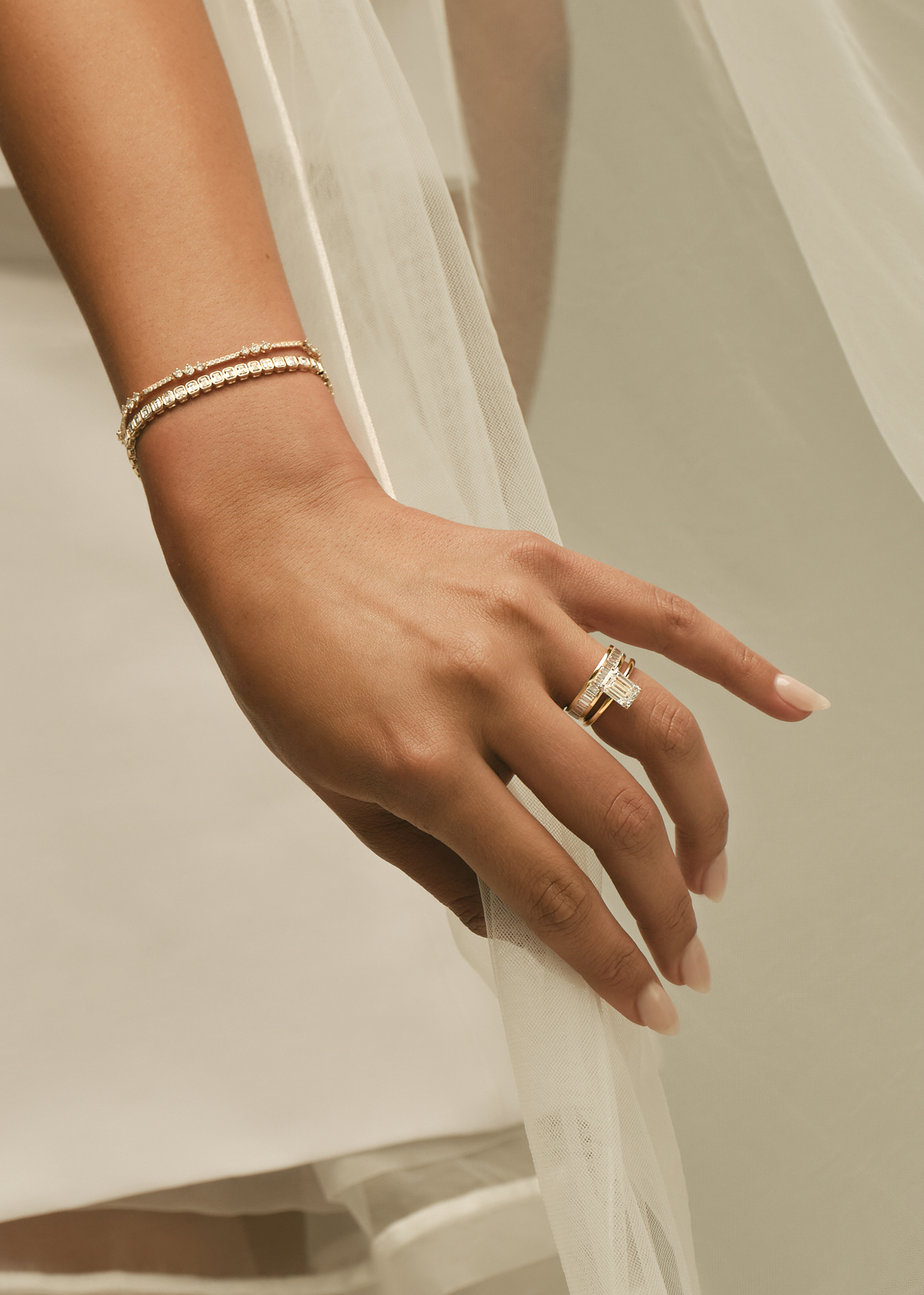 Marquise Shaped Three Stone Lab Grown Diamond Engagement Ring