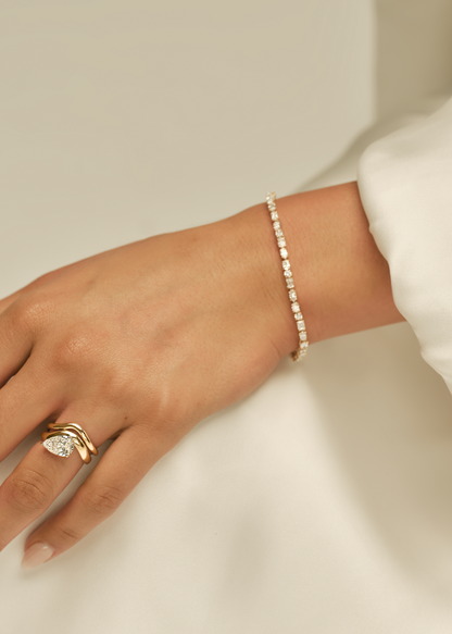 4.5 TCW Multi Stones Lab Grown Diamond Tennis Bracelet