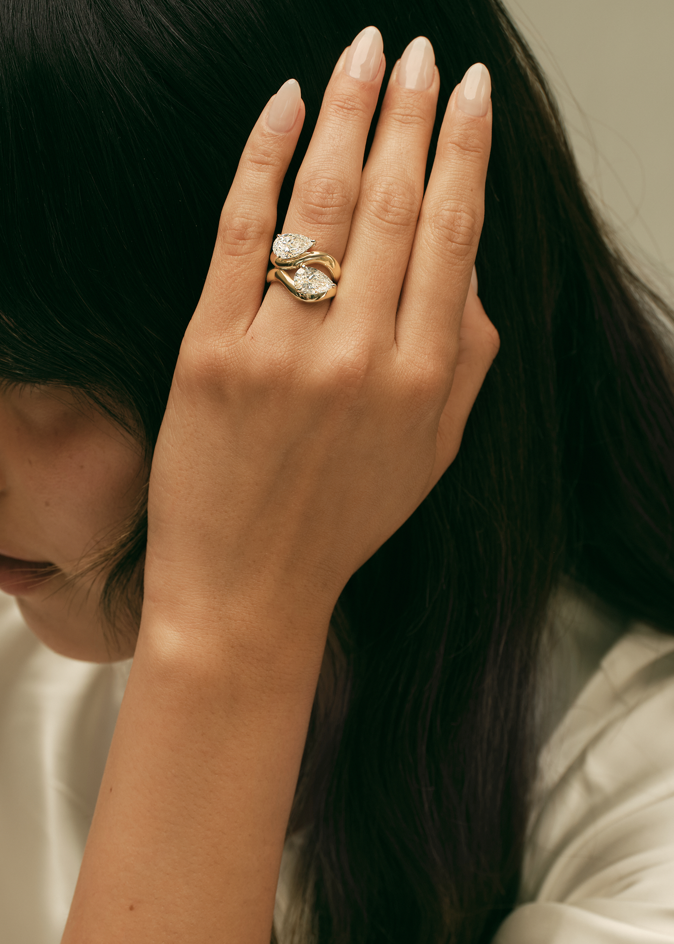 0.25 TCW Round Shaped Half Eternity Lab Grown Diamond Wedding Band