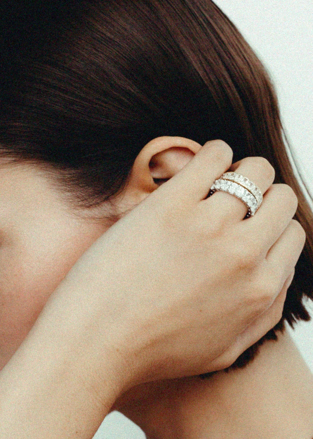 0.25 TCW Round Shaped Half Eternity Lab Grown Diamond Wedding Band