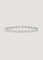2.5 TCW Pear & Round Lab Grown Diamond Tennis Bracelet