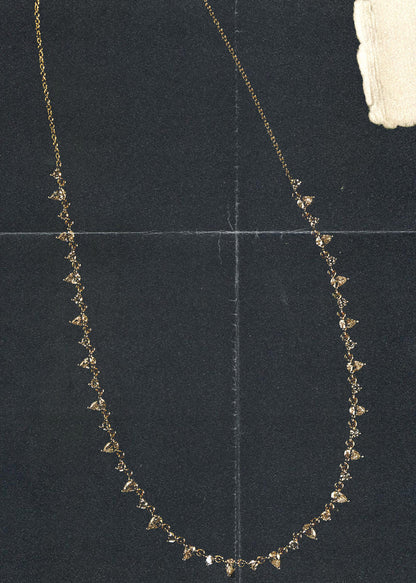 3 TCW Round Lab Grown Diamond Raw Tennis Necklace