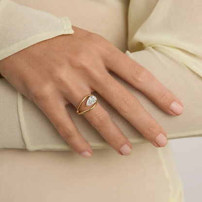 Timeless 1.9 CT Oval Cut Split Shank & Solitaire Lab Grown Diamond Engagement Ring