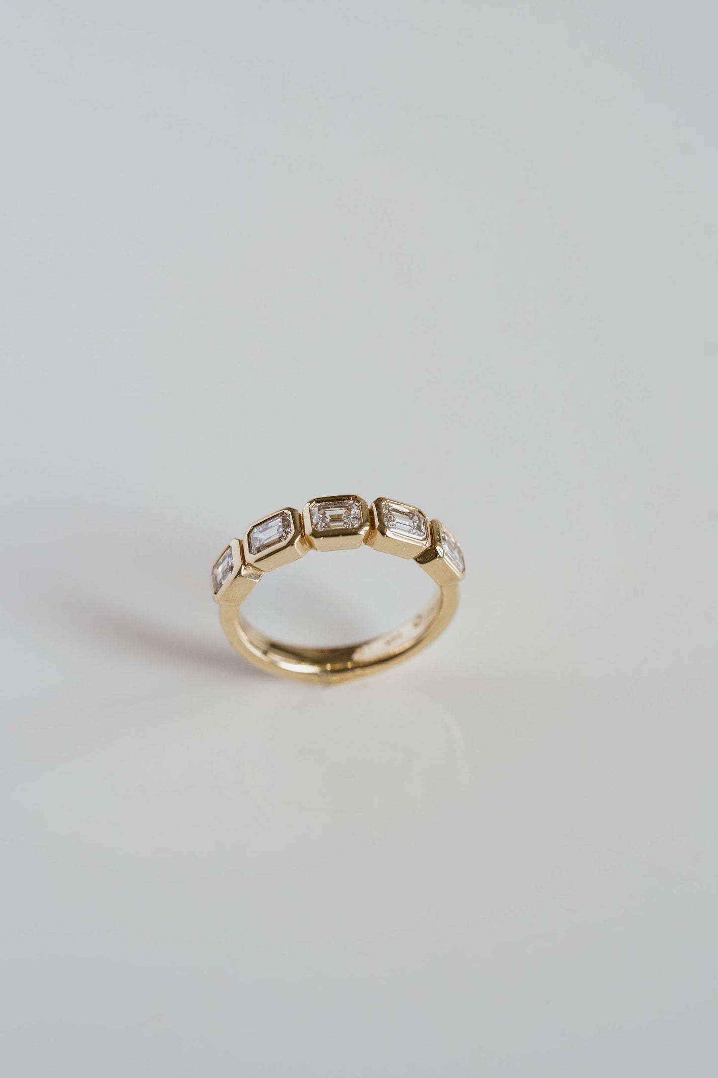 0.25 TCW Round Shaped Half Eternity Lab Grown Diamond Wedding Band