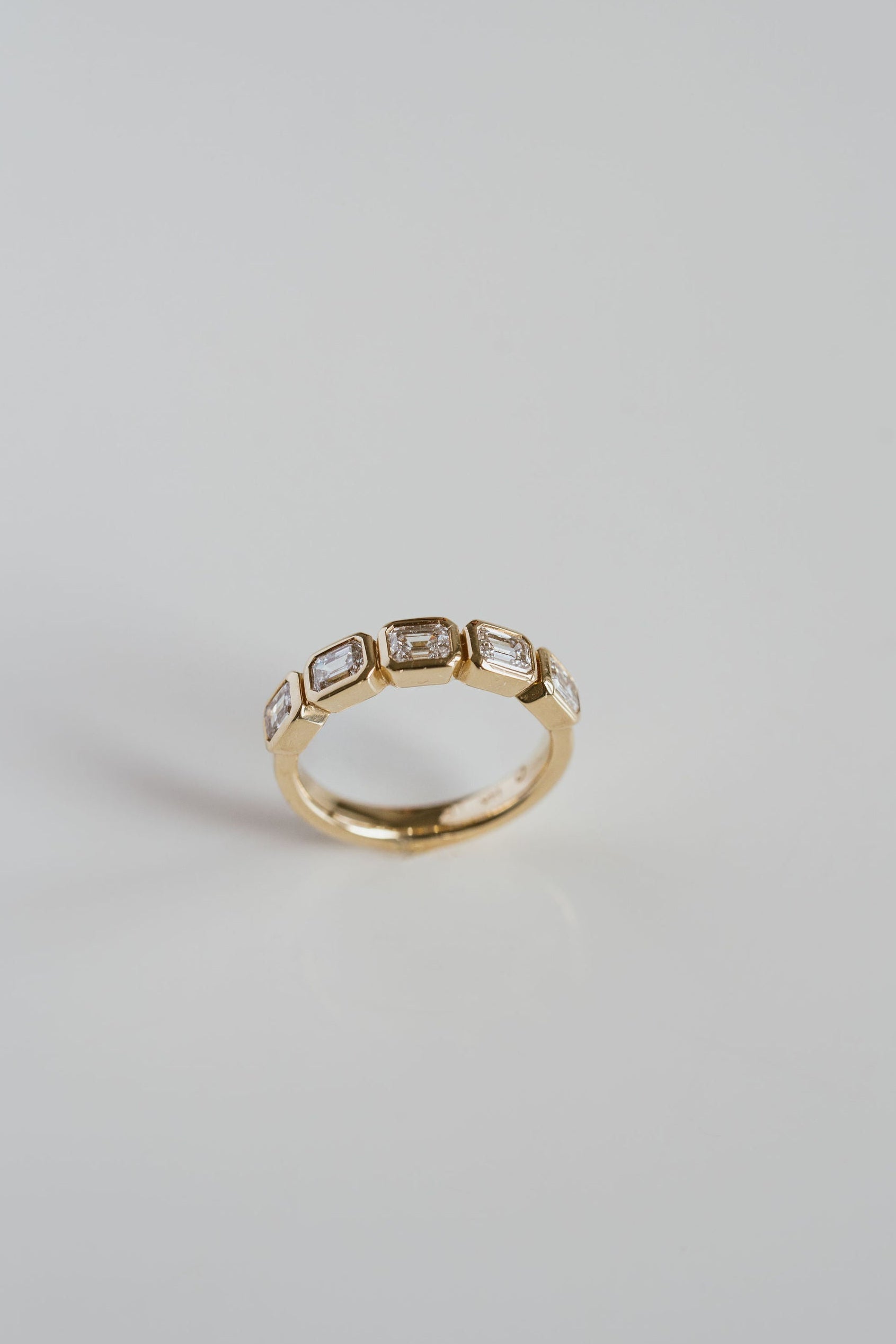 0.25 TCW Round Shaped Half Eternity Lab Grown Diamond Wedding Band