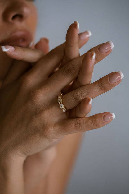 0.25 TCW Round Shaped Half Eternity Lab Grown Diamond Wedding Band