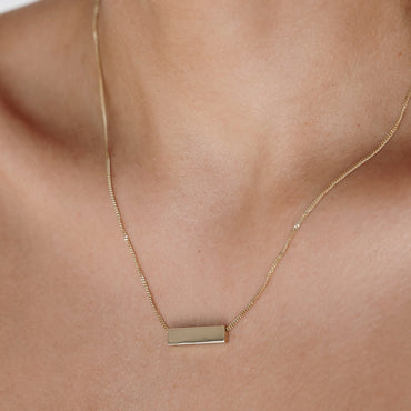 Engravable Pendant Necklace