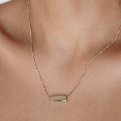 Engravable Pendant Necklace