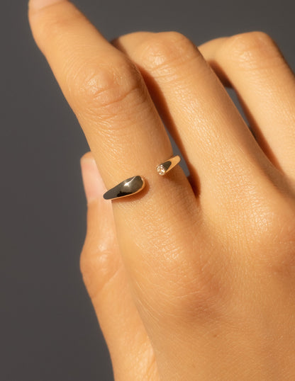 0.03 TCW Round Open End Lab Grown Wedding Band