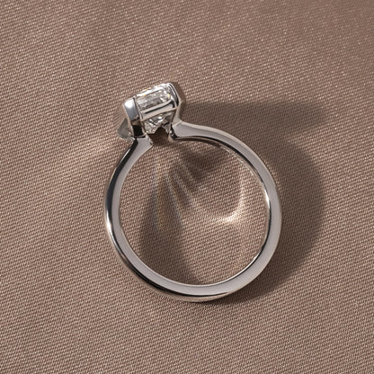 Marquise Shaped Three Stone Lab Grown Diamond Engagement Ring