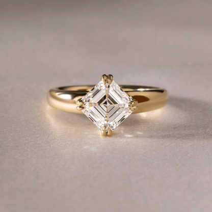 Marquise Shaped Three Stone Lab Grown Diamond Engagement Ring