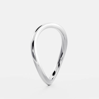 0.25 TCW Round Shaped Half Eternity Lab Grown Diamond Wedding Band