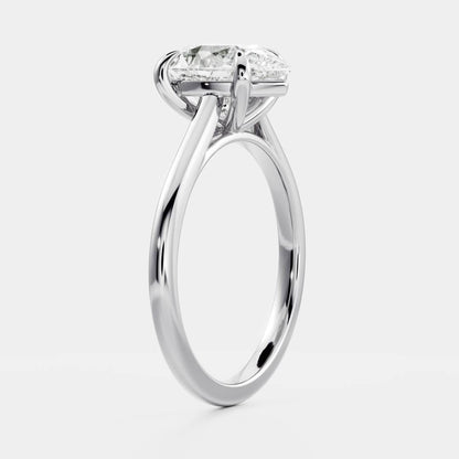 Marquise Cut Cluster Styled Lab Grown Diamond Engagement Ring