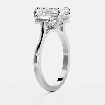 Marquise Cut Cluster Styled Lab Grown Diamond Engagement Ring