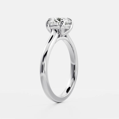 Marquise Cut Cluster Styled Lab Grown Diamond Engagement Ring