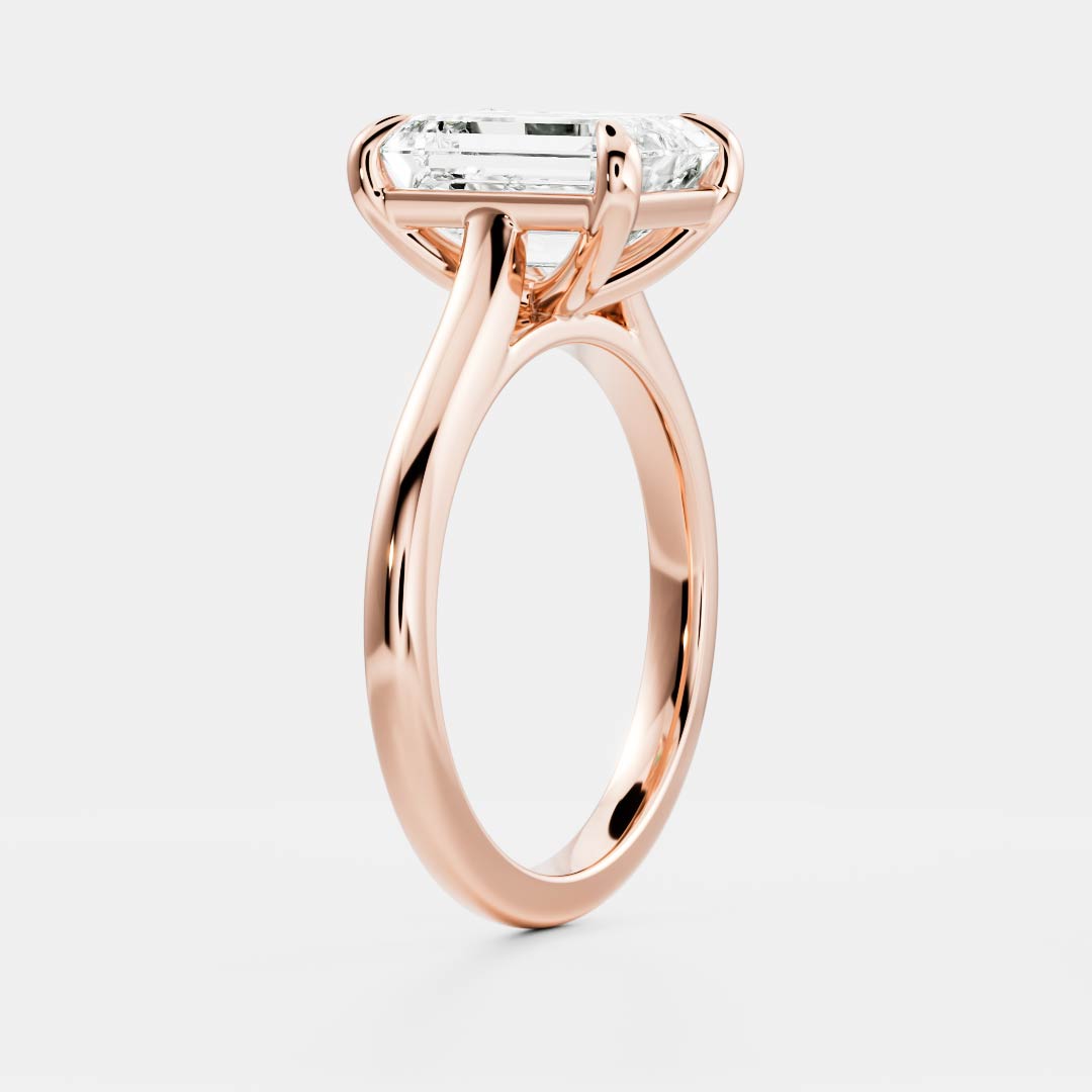 Marquise Cut Cluster Styled Lab Grown Diamond Engagement Ring