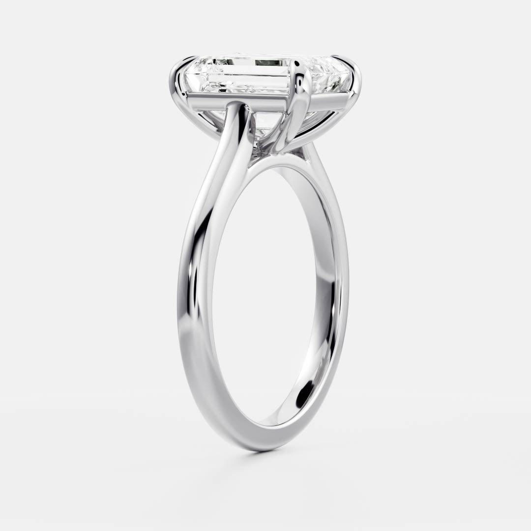 Marquise Cut Cluster Styled Lab Grown Diamond Engagement Ring