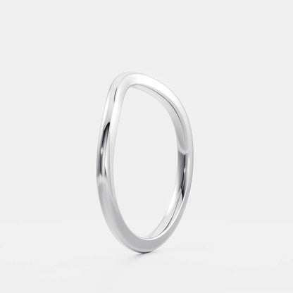0.25 TCW Round Shaped Half Eternity Lab Grown Diamond Wedding Band