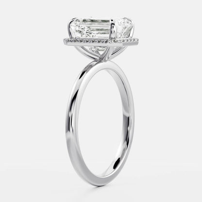 Marquise Cut Cluster Styled Lab Grown Diamond Engagement Ring