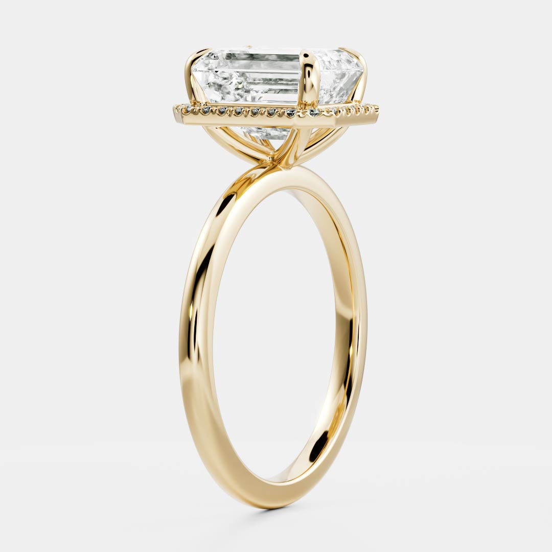 Marquise Cut Cluster Styled Lab Grown Diamond Engagement Ring