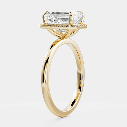 Marquise Cut Cluster Styled Lab Grown Diamond Engagement Ring