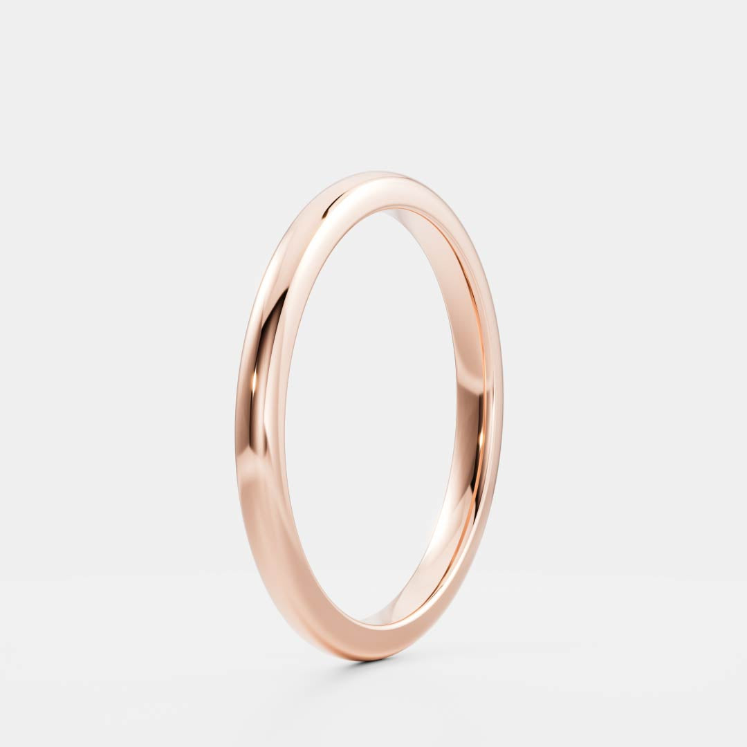 0.25 TCW Round Shaped Half Eternity Lab Grown Diamond Wedding Band